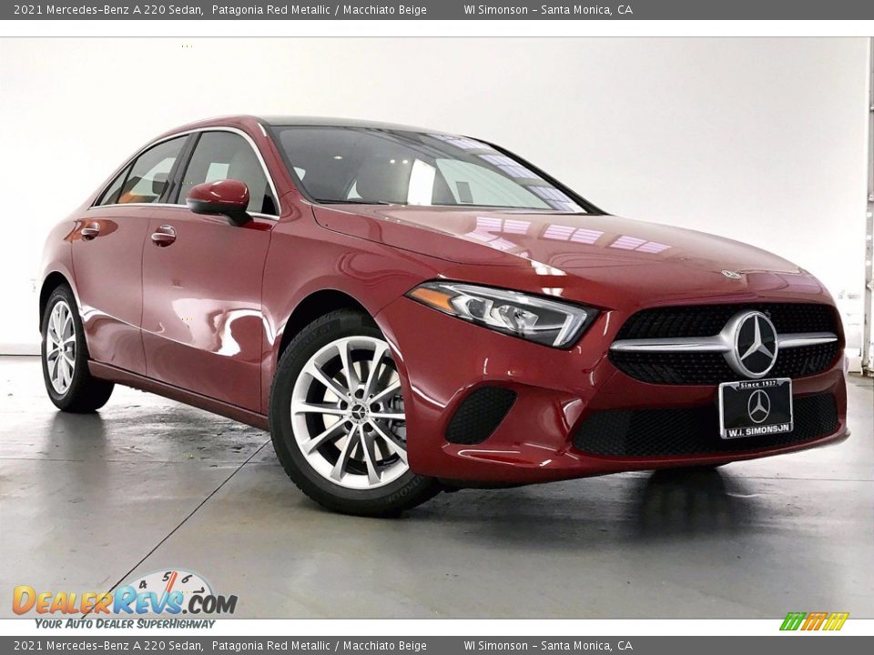 2021 Mercedes-Benz A 220 Sedan Patagonia Red Metallic / Macchiato Beige Photo #12