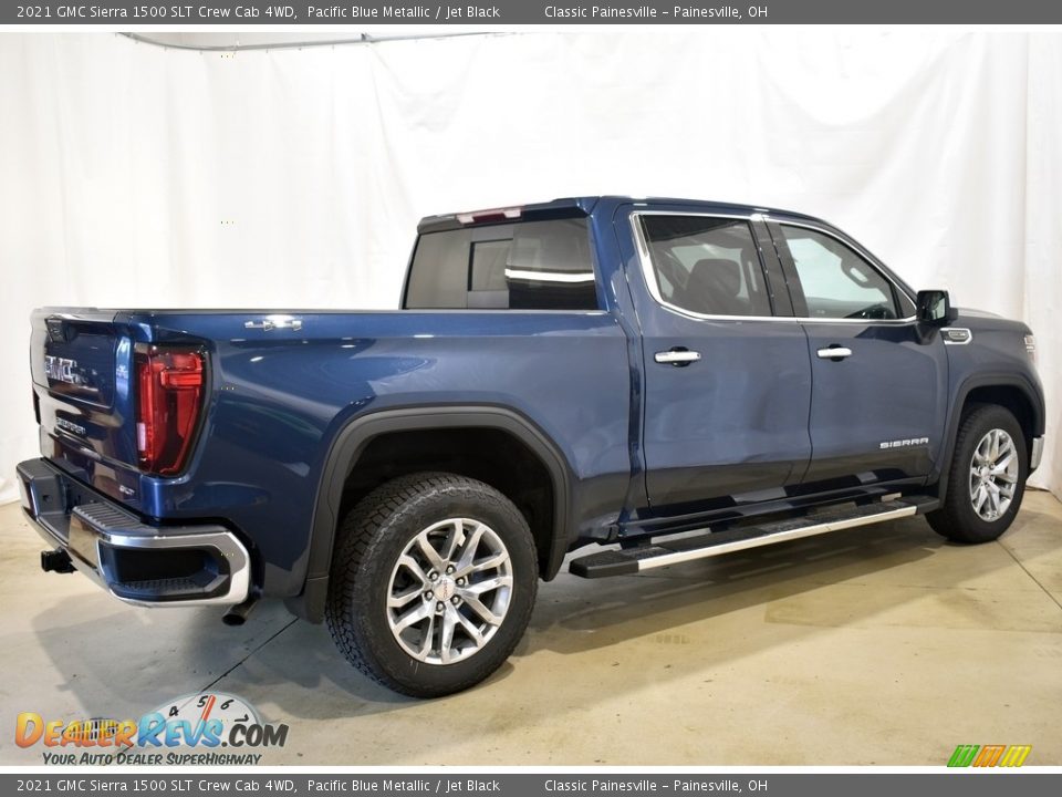 2021 GMC Sierra 1500 SLT Crew Cab 4WD Pacific Blue Metallic / Jet Black Photo #2