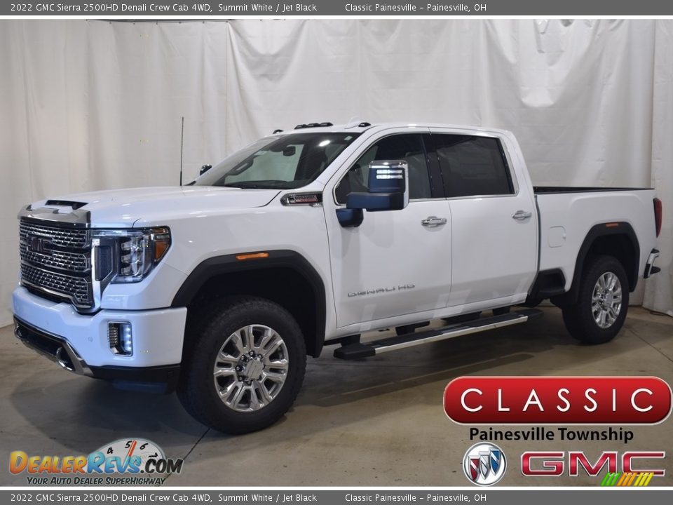 2022 GMC Sierra 2500HD Denali Crew Cab 4WD Summit White / Jet Black Photo #1