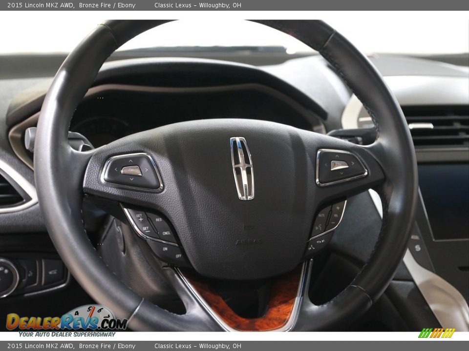 2015 Lincoln MKZ AWD Steering Wheel Photo #7