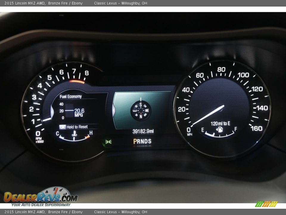 2015 Lincoln MKZ AWD Gauges Photo #8