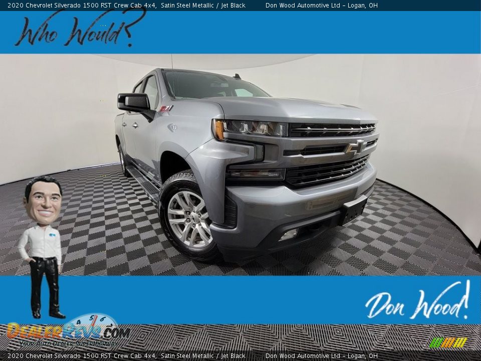 2020 Chevrolet Silverado 1500 RST Crew Cab 4x4 Satin Steel Metallic / Jet Black Photo #1