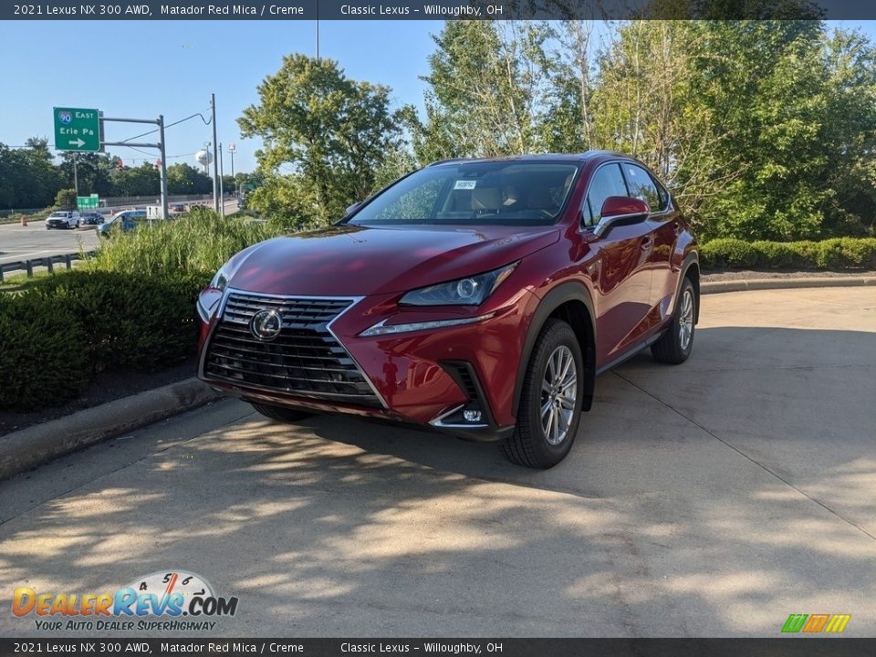 2021 Lexus NX 300 AWD Matador Red Mica / Creme Photo #1