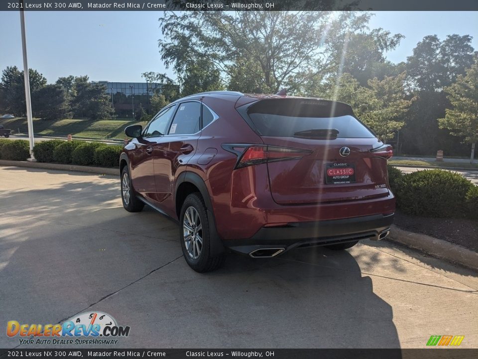 2021 Lexus NX 300 AWD Matador Red Mica / Creme Photo #4