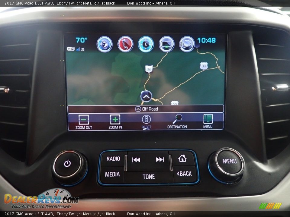 2017 GMC Acadia SLT AWD Ebony Twilight Metallic / Jet Black Photo #4