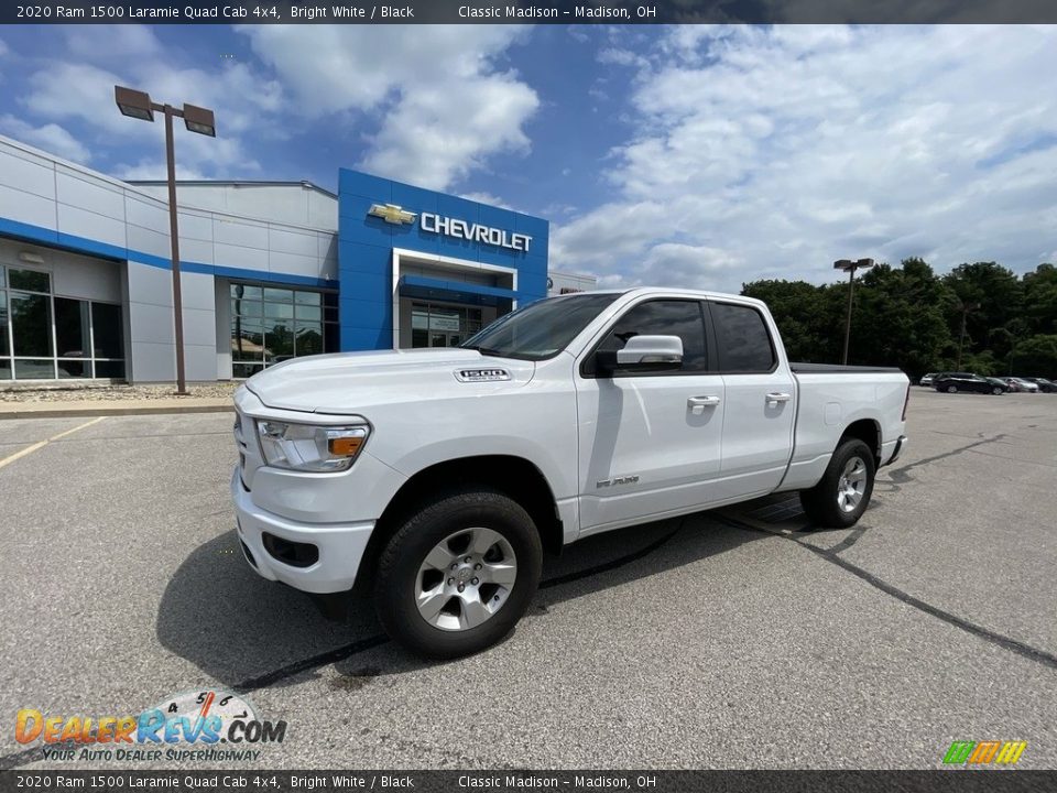 2020 Ram 1500 Laramie Quad Cab 4x4 Bright White / Black Photo #1