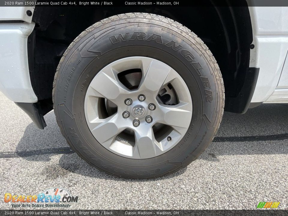 2020 Ram 1500 Laramie Quad Cab 4x4 Bright White / Black Photo #2