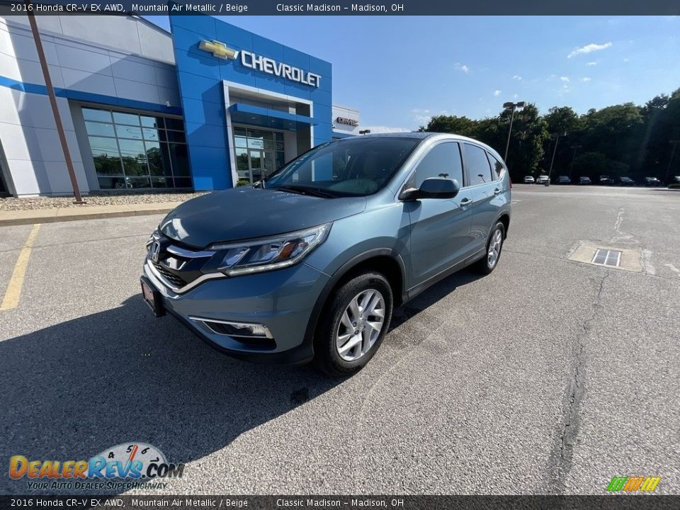 2016 Honda CR-V EX AWD Mountain Air Metallic / Beige Photo #1
