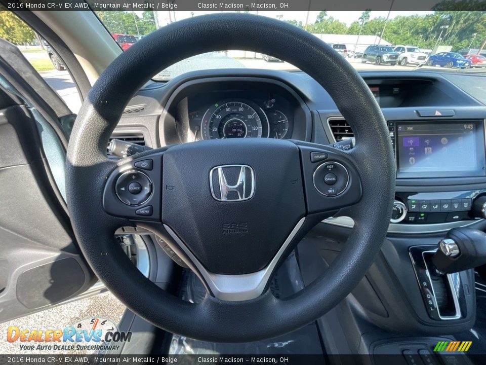 2016 Honda CR-V EX AWD Mountain Air Metallic / Beige Photo #9