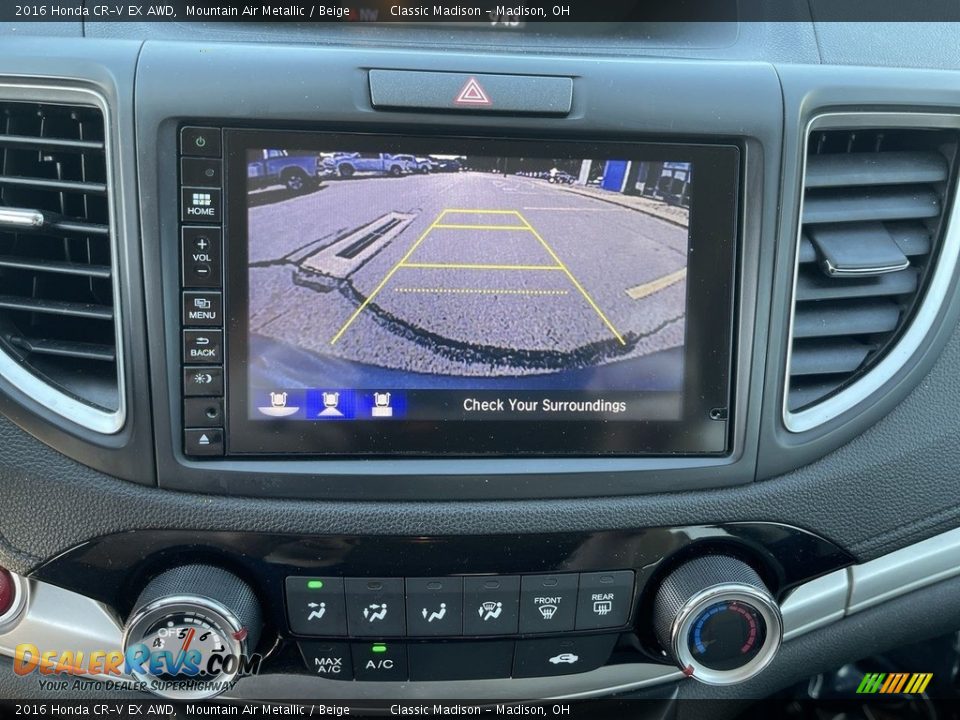 2016 Honda CR-V EX AWD Mountain Air Metallic / Beige Photo #12