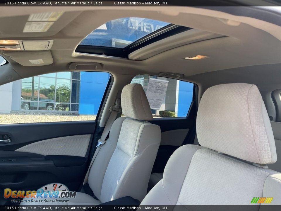 2016 Honda CR-V EX AWD Mountain Air Metallic / Beige Photo #14