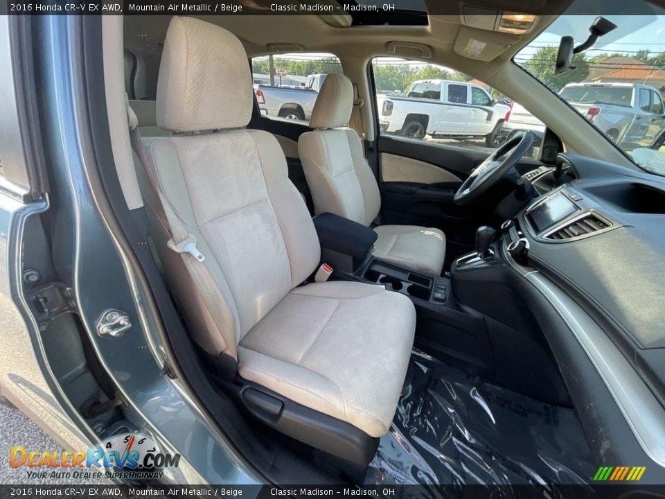 2016 Honda CR-V EX AWD Mountain Air Metallic / Beige Photo #17