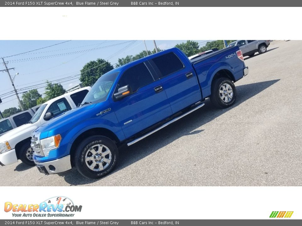 2014 Ford F150 XLT SuperCrew 4x4 Blue Flame / Steel Grey Photo #1