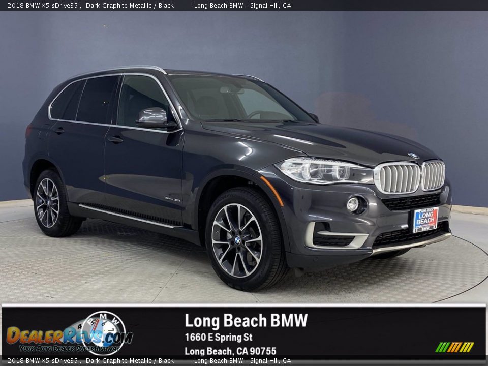 2018 BMW X5 sDrive35i Dark Graphite Metallic / Black Photo #1