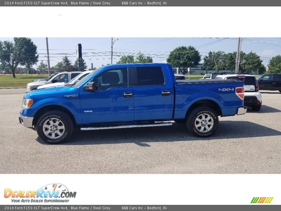 2014 Ford F150 XLT SuperCrew 4x4 Blue Flame / Steel Grey Photo #2