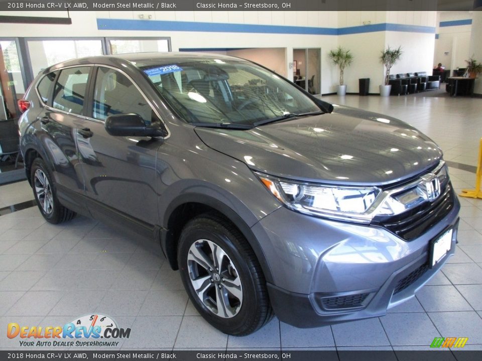 2018 Honda CR-V LX AWD Modern Steel Metallic / Black Photo #3