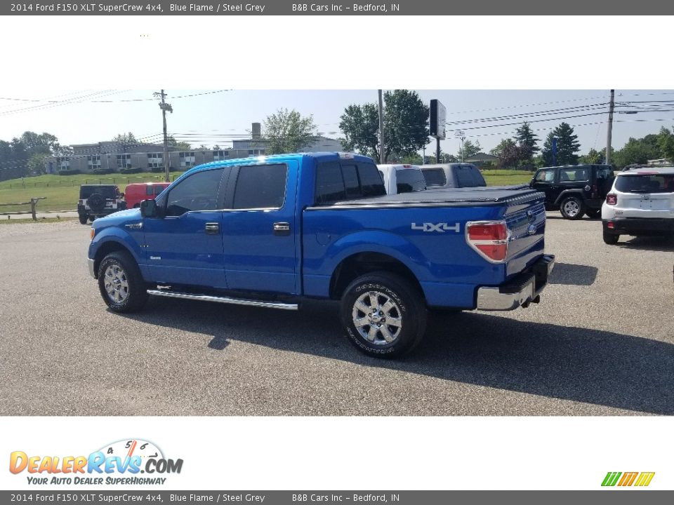 2014 Ford F150 XLT SuperCrew 4x4 Blue Flame / Steel Grey Photo #3