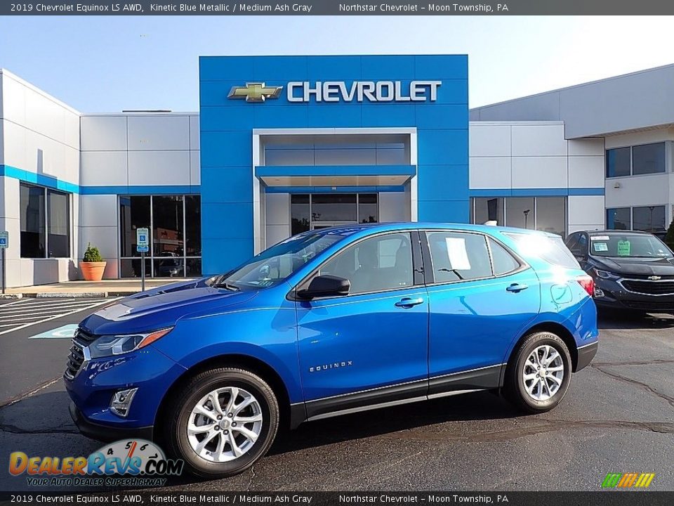2019 Chevrolet Equinox LS AWD Kinetic Blue Metallic / Medium Ash Gray Photo #1
