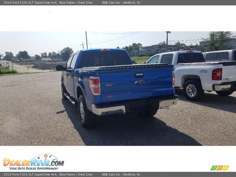 2014 Ford F150 XLT SuperCrew 4x4 Blue Flame / Steel Grey Photo #4
