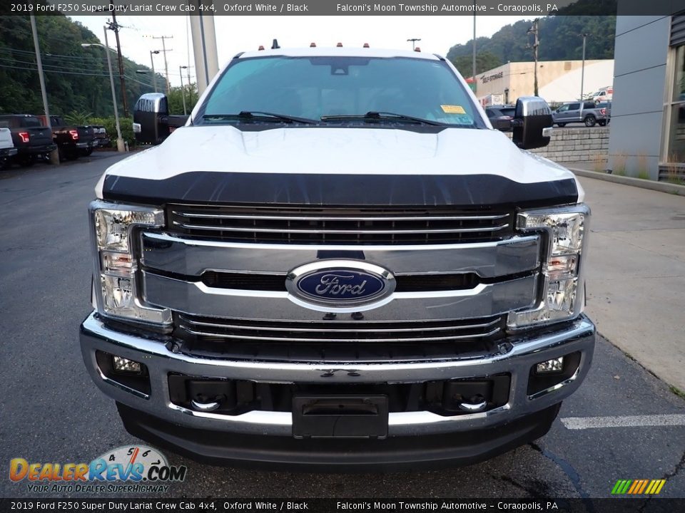 2019 Ford F250 Super Duty Lariat Crew Cab 4x4 Oxford White / Black Photo #7