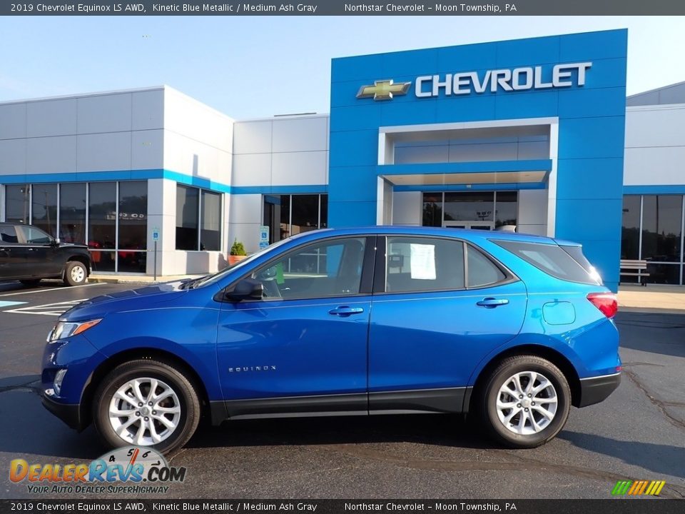 2019 Chevrolet Equinox LS AWD Kinetic Blue Metallic / Medium Ash Gray Photo #3