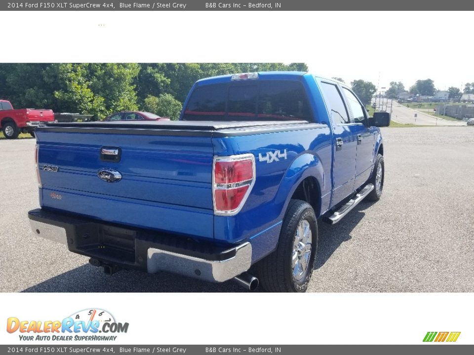 2014 Ford F150 XLT SuperCrew 4x4 Blue Flame / Steel Grey Photo #6