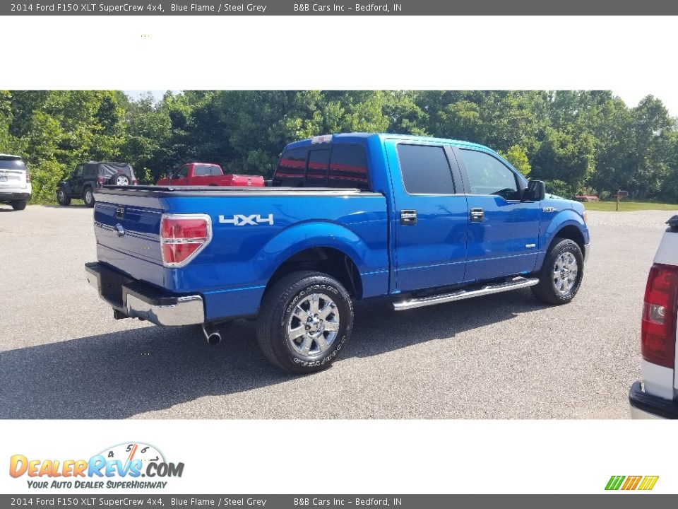 2014 Ford F150 XLT SuperCrew 4x4 Blue Flame / Steel Grey Photo #7