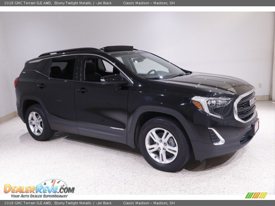 2018 GMC Terrain SLE AWD Ebony Twilight Metallic / ­Jet Black Photo #1
