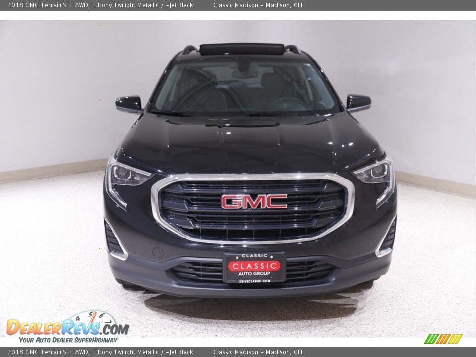 2018 GMC Terrain SLE AWD Ebony Twilight Metallic / ­Jet Black Photo #2