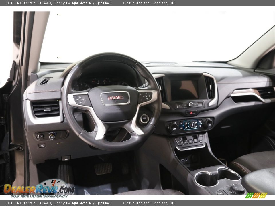2018 GMC Terrain SLE AWD Ebony Twilight Metallic / ­Jet Black Photo #6