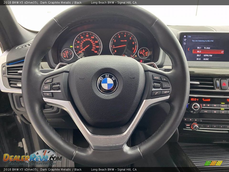 2018 BMW X5 sDrive35i Dark Graphite Metallic / Black Photo #18