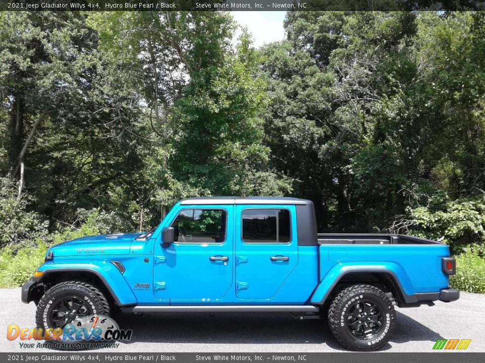 2021 Jeep Gladiator Willys 4x4 Hydro Blue Pearl / Black Photo #1