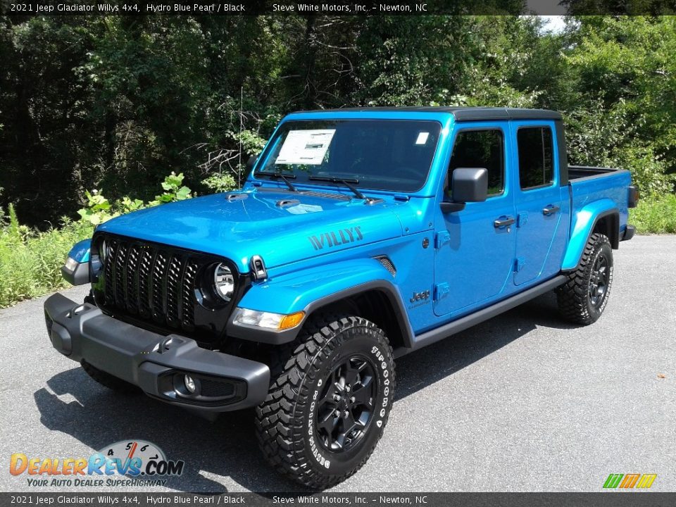 2021 Jeep Gladiator Willys 4x4 Hydro Blue Pearl / Black Photo #2