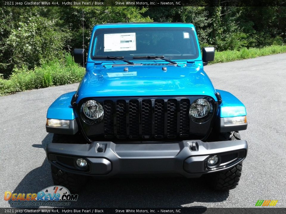 2021 Jeep Gladiator Willys 4x4 Hydro Blue Pearl / Black Photo #3