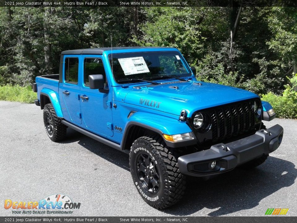 2021 Jeep Gladiator Willys 4x4 Hydro Blue Pearl / Black Photo #4