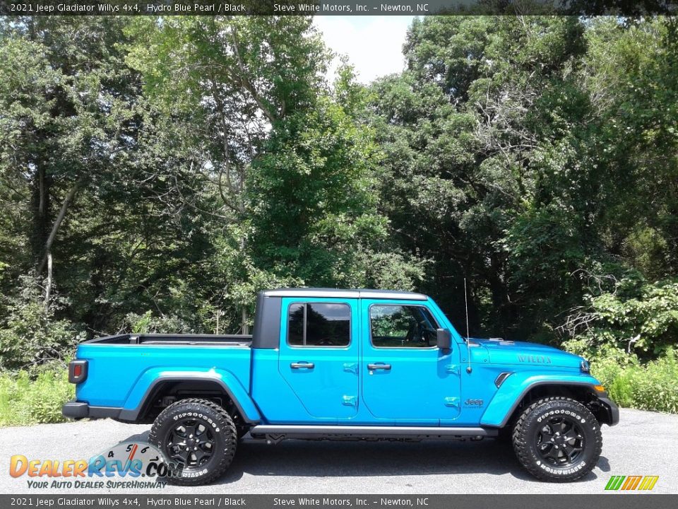 2021 Jeep Gladiator Willys 4x4 Hydro Blue Pearl / Black Photo #5