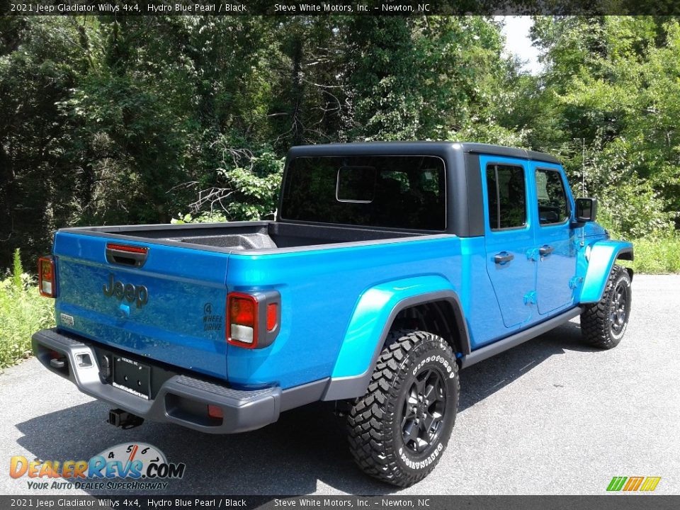 2021 Jeep Gladiator Willys 4x4 Hydro Blue Pearl / Black Photo #6