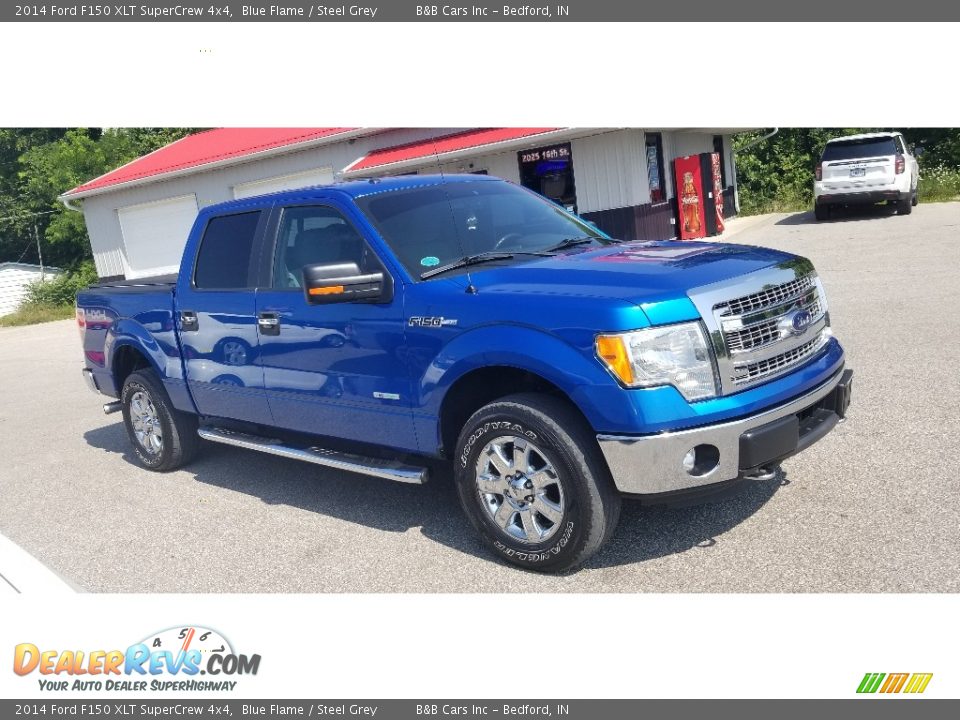 2014 Ford F150 XLT SuperCrew 4x4 Blue Flame / Steel Grey Photo #33