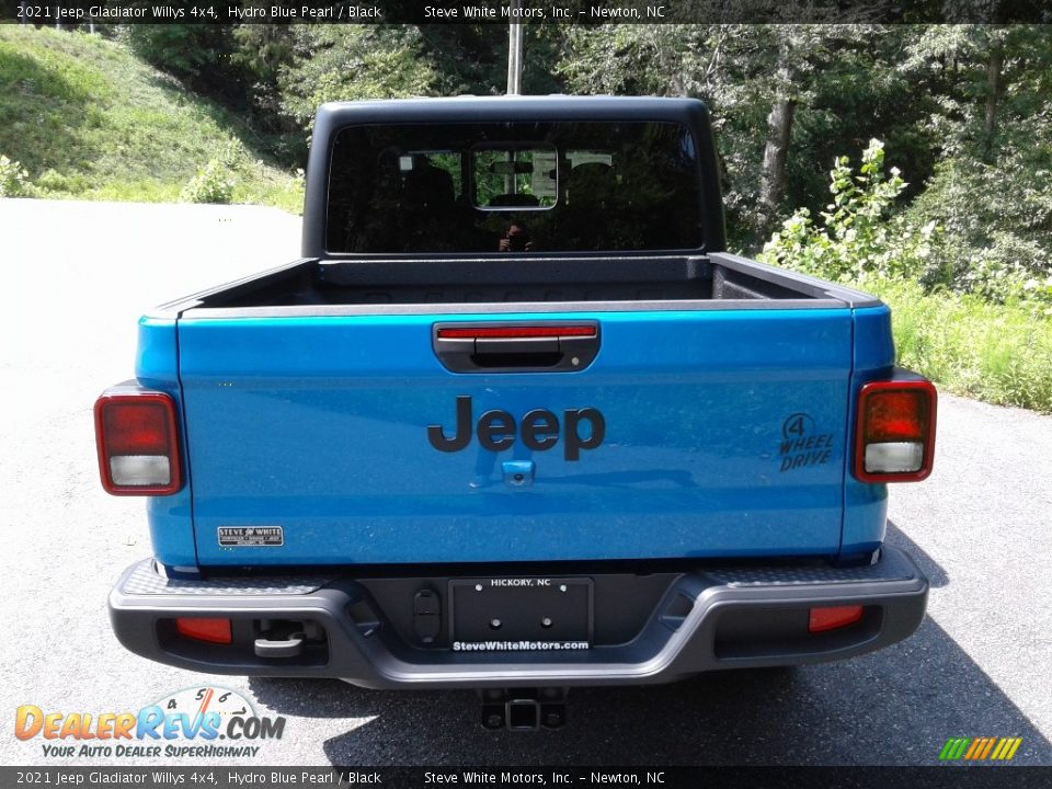 2021 Jeep Gladiator Willys 4x4 Hydro Blue Pearl / Black Photo #7