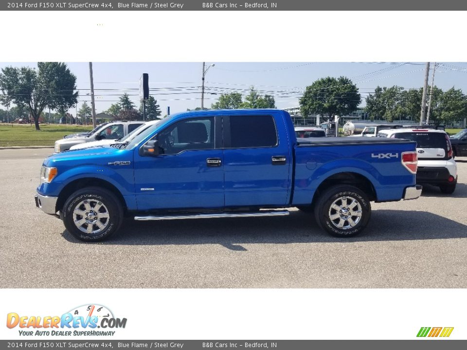 2014 Ford F150 XLT SuperCrew 4x4 Blue Flame / Steel Grey Photo #35