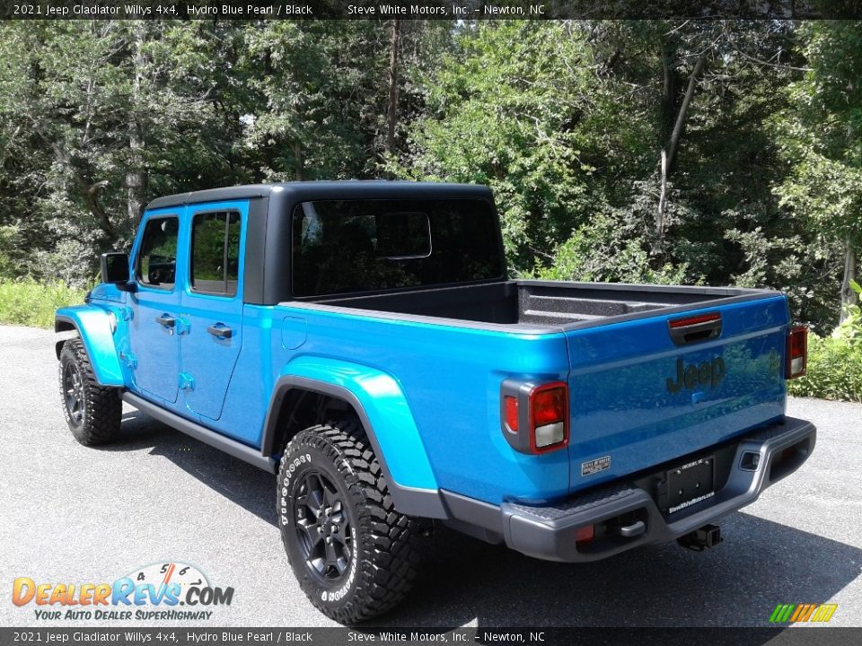 2021 Jeep Gladiator Willys 4x4 Hydro Blue Pearl / Black Photo #9