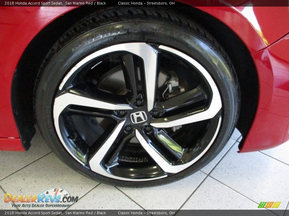2018 Honda Accord Sport Sedan San Marino Red / Black Photo #5