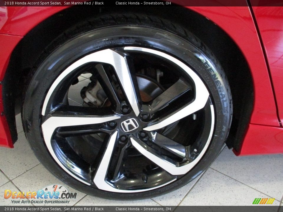 2018 Honda Accord Sport Sedan San Marino Red / Black Photo #6