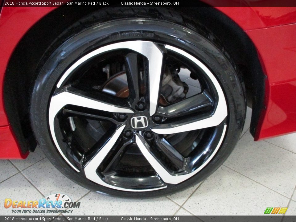 2018 Honda Accord Sport Sedan San Marino Red / Black Photo #11