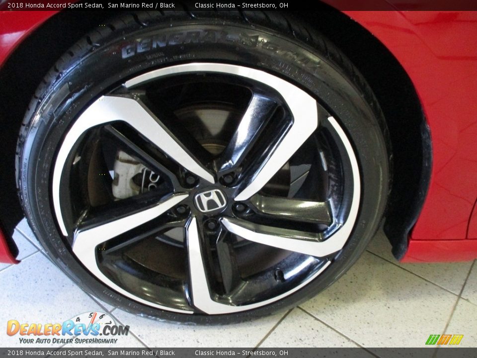 2018 Honda Accord Sport Sedan San Marino Red / Black Photo #12