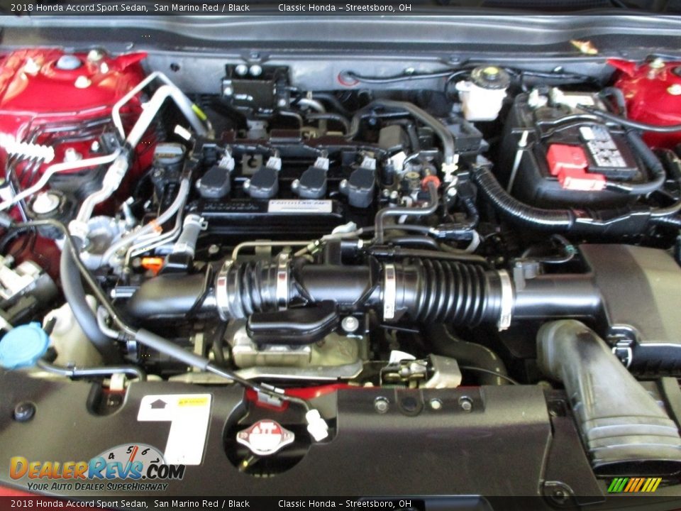 2018 Honda Accord Sport Sedan San Marino Red / Black Photo #13