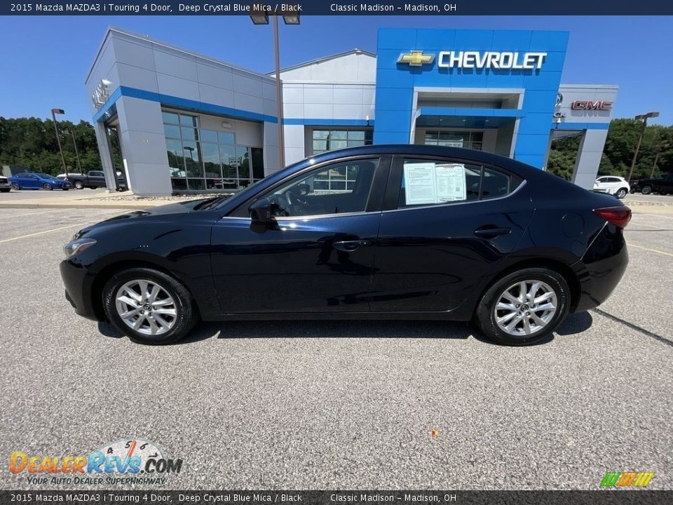 2015 Mazda MAZDA3 i Touring 4 Door Deep Crystal Blue Mica / Black Photo #2