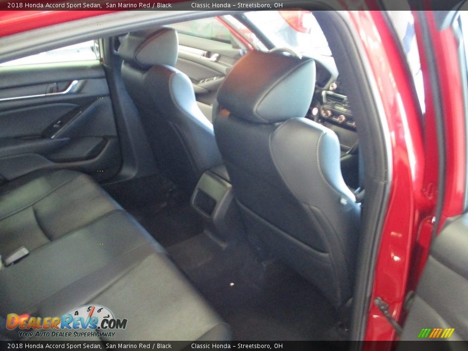 2018 Honda Accord Sport Sedan San Marino Red / Black Photo #18