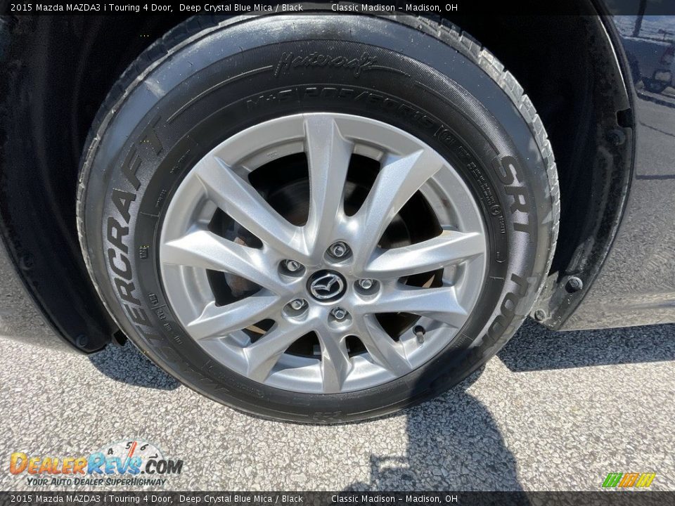 2015 Mazda MAZDA3 i Touring 4 Door Deep Crystal Blue Mica / Black Photo #5