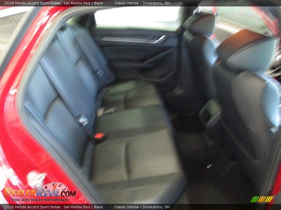 2018 Honda Accord Sport Sedan San Marino Red / Black Photo #19